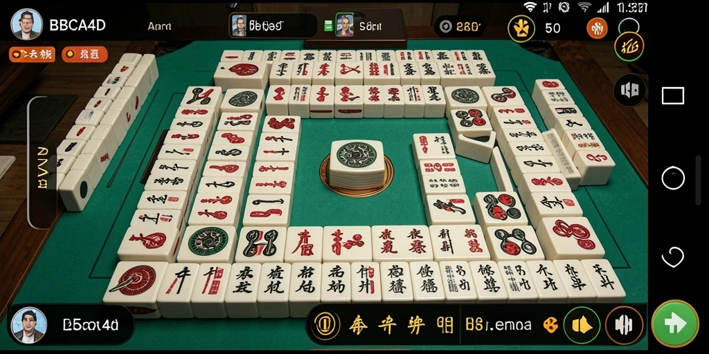Tampilan gameplay Mahjong yang memikat dan menantang.