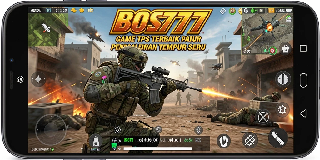 Screenshot utama menampilkan gameplay seru dalam pertempuran TPS.