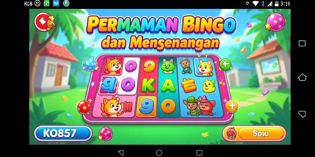 Tampilan menarik dari gameplay Bingo di KO857.