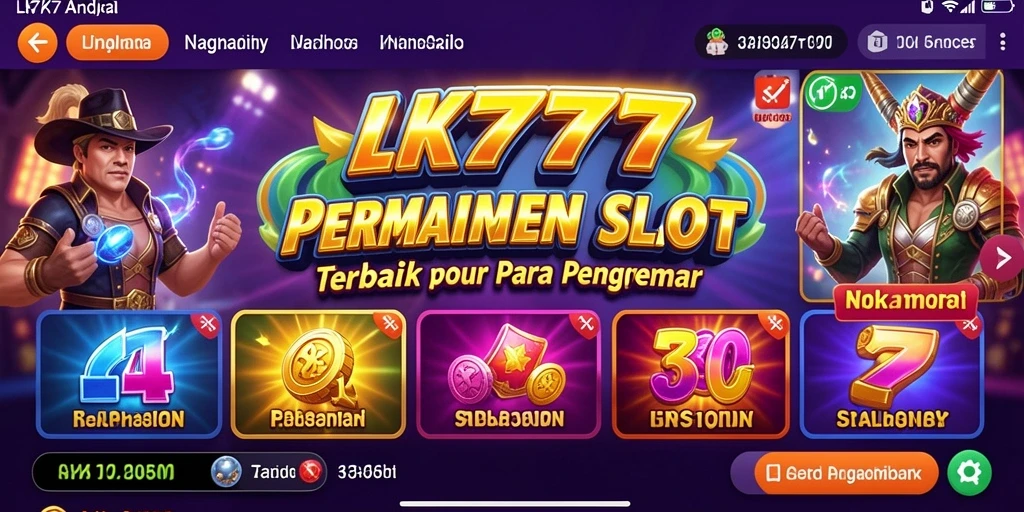 Tampilan seru gameplay Slot dari LK777 dengan fitur menarik.